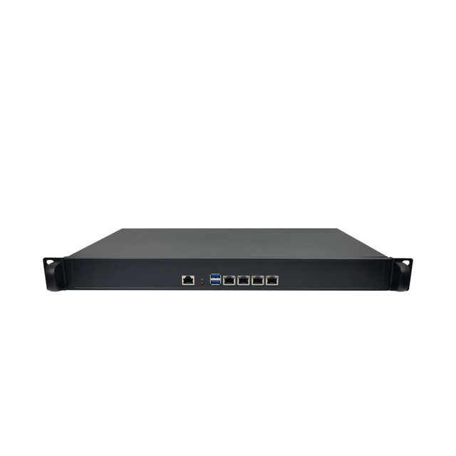 19 Inch 1U Rackmount Mini PC Server with J4125 Processor 4 Lan Port VPN Router Pfsense Linux Firewall Appliance