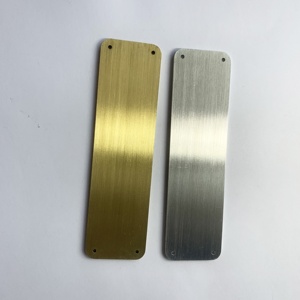 Tấm Kim Loại Đồng Thau Trơn Trang Trí Được Đánh Bóng Hình Chữ Nhật Góc Tròn Tùy Chỉnh Chất Lượng Cao Có Lỗ - Product Image 4