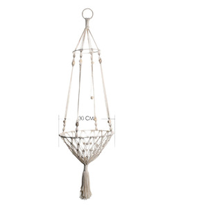 Cesta Colgante Redonda de Cuerda de Algodón Tejida para Gatos, Cama Transpirable para Mascotas, Estilo Minimalista para el Hogar, Lavado a Mano, Todas las Estaciones - Product Image 4