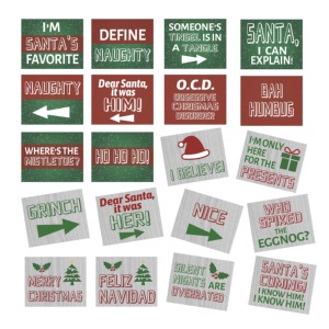 20 Diseños de Accesorios <span class=keywords><strong>Vintage</strong></span> para Fotomatón Navideño, Decoración de Fiesta, Accesorios Navideños <span class=keywords><strong>Vintage</strong></span> para Sesiones de Fotos, Letreros Impermeables para Selfies de PVC - Product Image 1