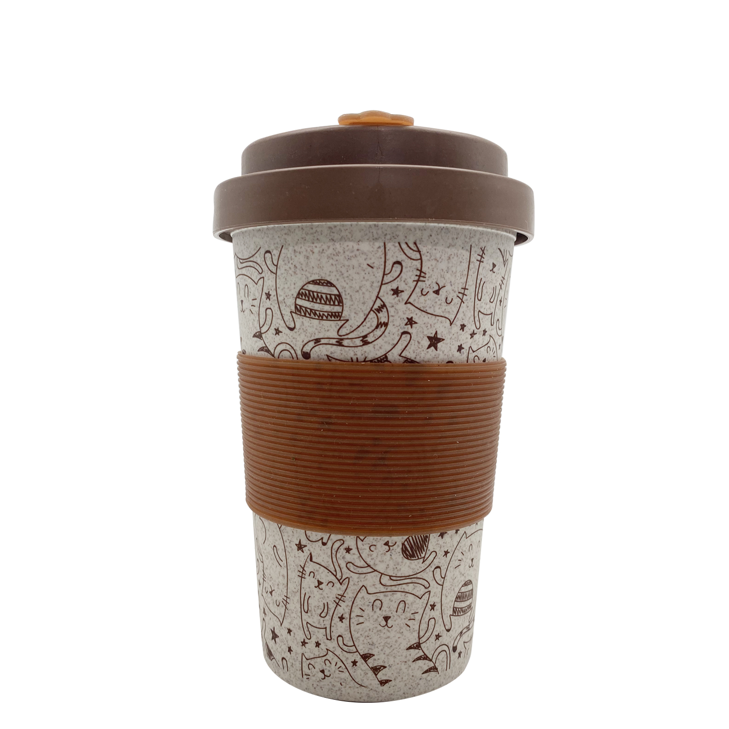 14OZ BPA Free Custom Wheat Straw Coffee Mugs - Eco-friendly