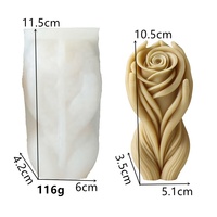 Moule en silicone pas cher en forme de rose, pour le corps féminin 3D classique, populaire, élaboré et sexy, idéal pour la fabrication de savons, bougies et ornements DIY