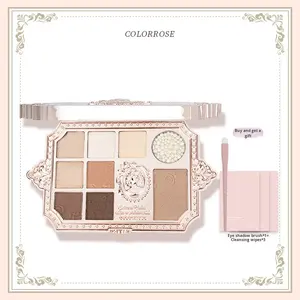 रंगीन पृथ्वी रंग ऑल-इन-वन वाटरप्रूफ आंखों की छाया 23g <span class=keywords><strong>8</strong></span> रंग दृष्टि पैलेट - Product Image 2