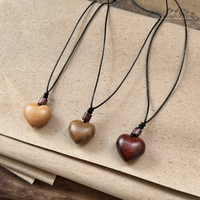 Collier pendentif en bois naturel personnalisé, fait main, gravé, avec logo personnalisé, cadeau sur mesure