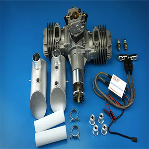 Motor de Gasolina para Avión DLE111, Bicilíndrico, Dos Tiempos, Escape Lateral, Refrigeración por Aire Natural, Arranque Manual, 111CC de Cilindrada, UAV - Product Image 3