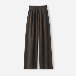 Custom Hot Selling <strong>Drawstring</strong> Elastic Waist Straight Autumn Casual Loose Wool Lace <strong>Pants</strong> - Product Image 2