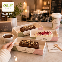 Boîte à dessert en papier alimentaire personnalisée pour les glaces, les cake pops, les chocolats, les bâtonnets glacés, les emballages à emporter pour les pâtisseries