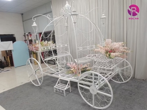 Tưởng Tượng Cô bé lọ lem chủ đề bí ngô xe ngựa cô dâu vào xe ngựa câu chuyện cổ tích Trắng - Product Image 4