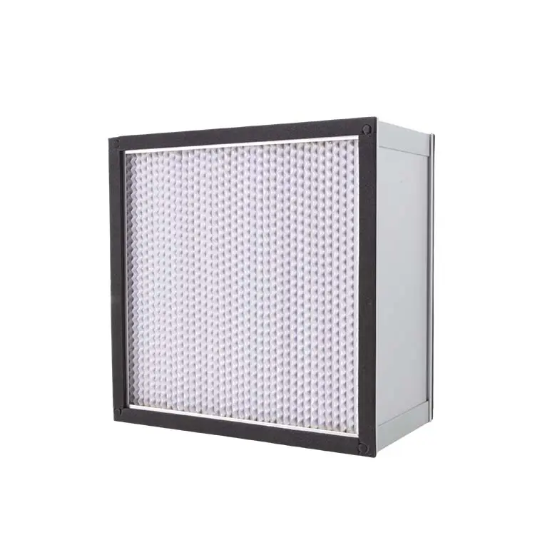 Industrial Industrial Deep Pleated Filter Filtration Equipment Environmental Glass Fiber Hepa Air Filter With Clapboard