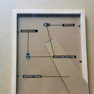 Licht houtennerf MDF fotolijst modern vlak profiel wandfotolijst voor thuisdecoratie groothandel - Product Image 4