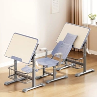 Ensemble bureau et chaise scolaire moderne et durable, structure en acier laminé à froid, mobilier de classe pour centre de formation, OEM/ODM