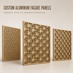 Panneaux de façade en aluminium sur mesure, panneaux de revêtement mural perforés, panneaux décoratifs pour l'extérieur des bâtiments - Product Image 5