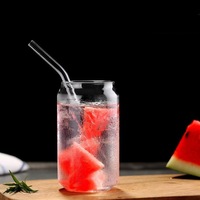 Peut verre tasse tasses créatives boisson froide ours Cola lait thé bouteilles de vin tasses à café glacé peut tasse en verre