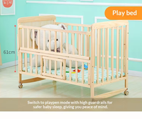 Lit d'éveil multifonctionnel pour bébé et enfant en bambou, lit à bascule pour tout-petit, parc de jeu et bureau pour bébé, nouveau design