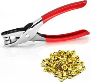 <span class=keywords><strong>Pince</strong></span> à œillets métalliques de 3/16 pouces (4,5 mm) avec 100 œillets métalliques dorés de 7,2 mm, <span class=keywords><strong>pince</strong></span> à œillets <span class=keywords><strong>pour</strong></span> tissu et cuir - Product Image 4