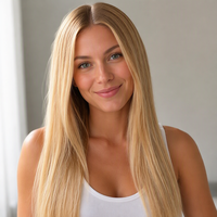 Extensions de cheveux naturels à bandes adhésives double face pour femmes, volume quotidien, doux pour les cheveux et la peau.