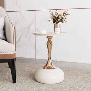 軽量取り外し可能、モダンなホワイトメタルサイドテーブル多目的コーヒーテーブルリビングルームダイニングホール寝室家庭用家具 - Product Image 5