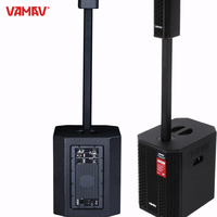 VAMAV Bocinas Profesional XPECTRA 800 RMS, Efectos DSP, Clase D, Altavoz Columna Activo de 12 pulgadas, compatible con Bluetooth
