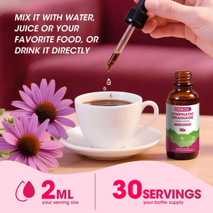 BẠCH HUYẾT thoát nước giọt với Echinacea, cơm cháy, cleavers thảo mộc, cây ngưu bàng, Calendula cho hệ thống bạch huyết hỗ trợ làm sạch giải độc gan - Product Image 3