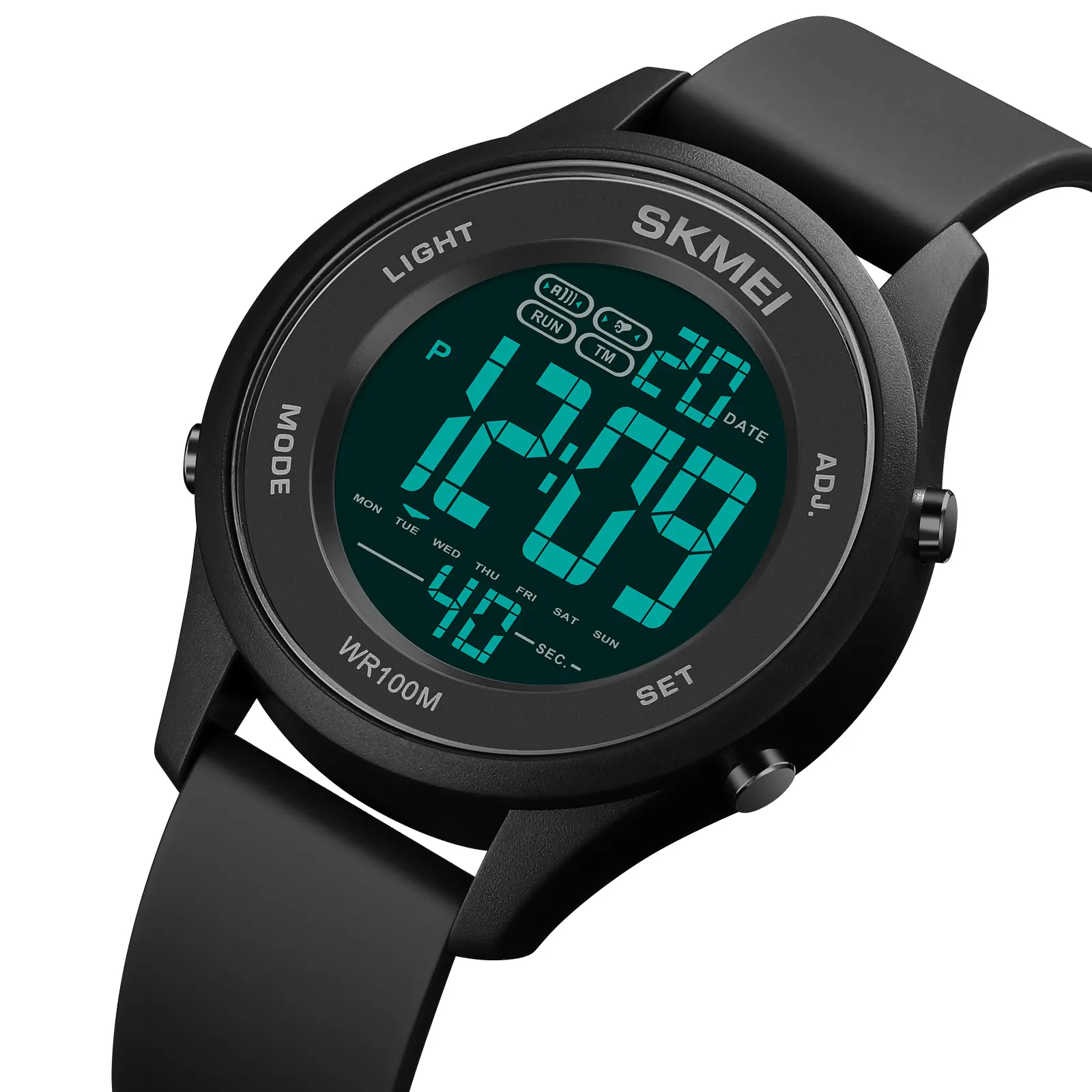 Горячая Распродажа Skmei 1758 черные спортивные цифровые часы унисекс наручные часы водостойкие 50 метров