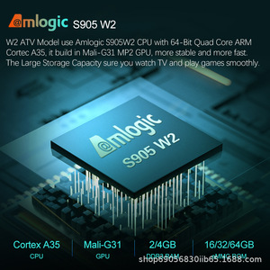 Boîtier TV intelligent Android 11 4K W2 ATV Amlogic S905W2 1080p 4 cœurs double Wi-Fi BT 40 - Product Image 3