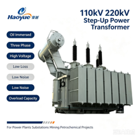 Transformador de Potencia Trifásico de 16000 kVA Sumergido en Aceite, 110 kV-220 kV, Transformador Elevador de Cobre y Aluminio para Proyectos de Subestaciones y Redes Eléctricas