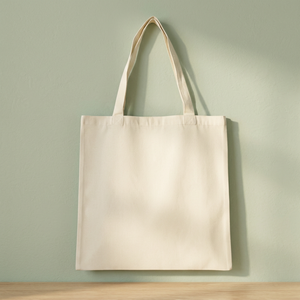 Canvas Tote <b>Bag</b> <b>Medium</b> <b>Size</b> Shoulder Handle Grocery Shopping <b>Bag</b> Natural Color - Product Image 5