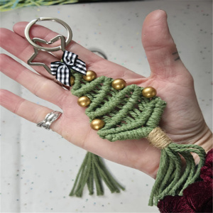 Decorazioni Natalizie in Macramè Personalizzate, Ornamenti Boho Fatti a Mano per Albero di <span class=keywords><strong>Natale</strong></span> - Product Image 2