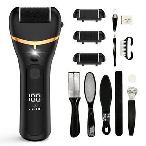 Appareil électrique pour éliminer les callosités des pieds, moteur puissant, rechargeable par USB, avec 3 têtes de ponçage - Product Image 1