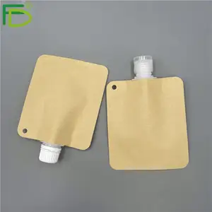Custom Print Hotel Shower Gel Nozzle Bag Milk Packing