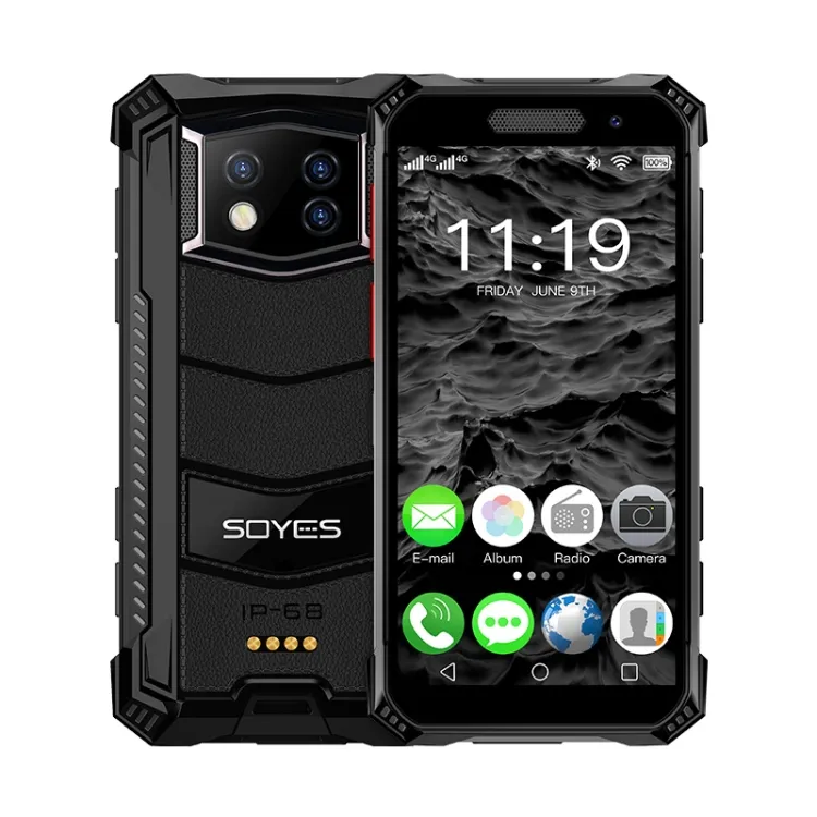 Direct Selling SOYES S10 Max Rugged Phone 4GB+128GB Smart Mobile Phone IP68 Waterproof 3.5 inch Android 10.0 4G Network NFC