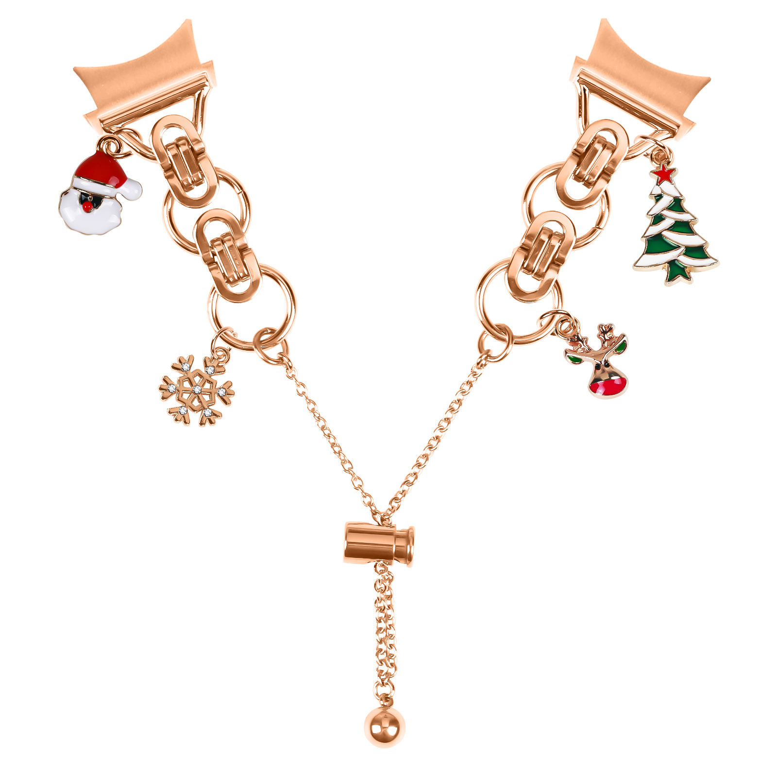 Style de Noël en or rose