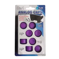 8 en 1 Grip en silicone pour joystick PS5, design champignon, pour manette PS5, sans emballage