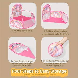 <span class=keywords><strong>Piscine</strong></span> à balles licorne pliable, <span class=keywords><strong>piscine</strong></span> à balles <span class=keywords><strong>intérieure</strong></span> et extérieure, tente de <span class=keywords><strong>camping</strong></span>, jouet amusant pour les enfants, cadeau d'anniversaire - Product Image 5