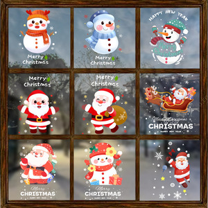 Autocollants de Noël Grinch pour fenêtre, PVC électrostatique, style dessin animé, pour la décoration des portes et fenêtres en verre - Product Image 5