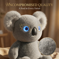 Peluche interactive en polyester doux Koala ChatGPT, avec LED à expression changeante, pour la navigation des données cloud, personnalisable, Cuteyeah AL153