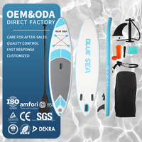 Planche de paddle gonflable portable en PVC Drop Stitch personnalisée pour sports nautiques, surf, stand-up paddle et pêche