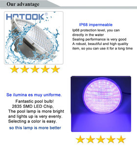 9W RGB PAR56 LED स्विमिंग पूल लाइट RF रिमोट ग्लास DC12V वाटरप्रूफ IP68 अंडरवाटर पॉन्ड लैंडस्केप टब स्पा बल्ब फाउंटेन लैंप - Product Image 2