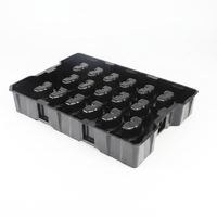 Plateau intérieur thermoformé en PET, PP, PC, couleur, taille et épaisseur personnalisées, antistatique pour composants de puces semi-conductrices SMT PCB