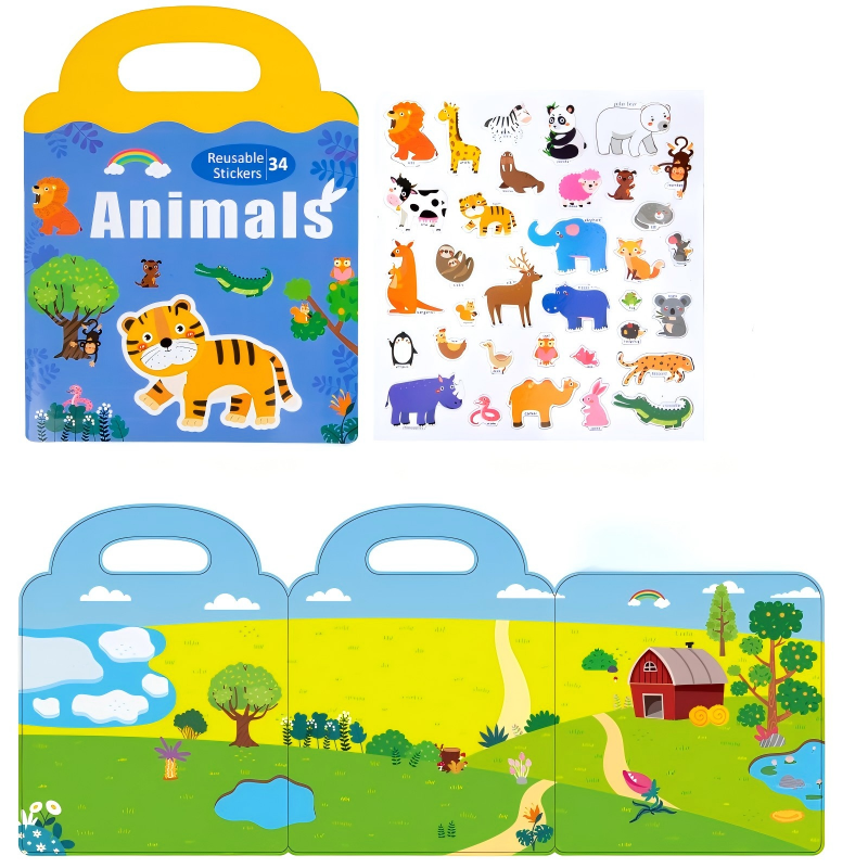 Libro puzzle animale felice