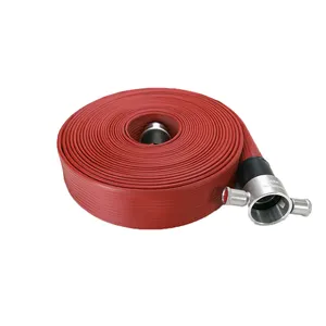 45mm Dupla camada BS6391 Certificado Incêndio Ataque Mangueira Mangueira De Incêndio Layflat Água Entrega Mangueira