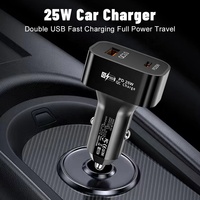 Vente en gros PD 25W double port USB C & USB a Charge rapide adaptateur chargeur de voiture pour Samsung Galaxy S25 S24 S23 S22 S21 S20 Plus N10 N20