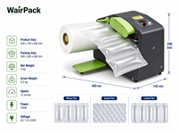 Coussin d'air gonflable pour l'emballage de la sécurité des ampoules LED et des luminaires