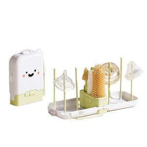 Juego de limpieza de biberones de silicona Heartmade 7 en 1 con diseño de lazo para bebés, portátil con estuche de almacenamiento. - Product Image 1
