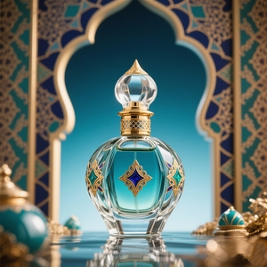 New Arrival Luxury Custom Crimp Irregular Perfume Spray <b>Bottle</b> 50ml 100ml Empty Gradient Glass Perfume <b>Bottle</b> With Custom Lid - Product Image 2