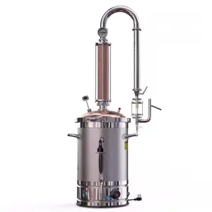 Máquina de distilação de óleo essencial de ervas 50l, máquina de distilação a vapor para óleo essencial