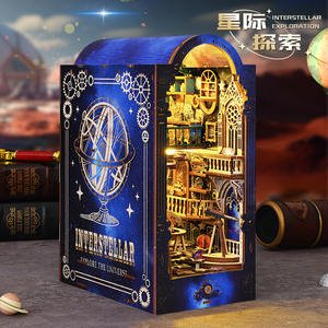 Modèle de maison miniature à monter soi-même Sl14 Exploration Interstellaire, serre-livres 3D, cadeau d'anniversaire <span class=keywords><strong>créatif</strong></span>, ornements à assembler à la main - Product Image 2