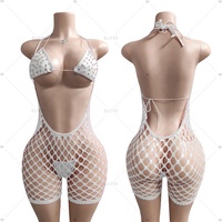 ELITES Vente en gros de vêtements de danse exotiques, ensembles de 3 pièces, vêtements de danse exotiques en résille diamantée