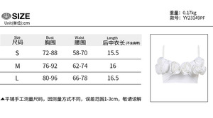 Trois dimensions <span class=keywords><strong>fleur</strong></span> haut court 2023 printemps et été nouvelle fille chaude Sexy mince bustier tubulaire gilet femme <span class=keywords><strong>millénaire</strong></span> chaud fille haut - Product Image 6