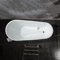 Baignoire autoportante en acrylique pour bain à remous américain